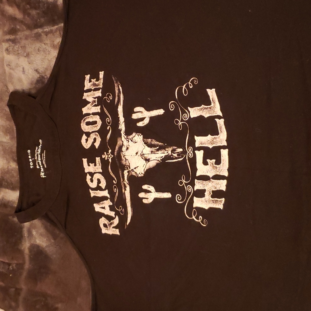 Black raise some hell tshirt